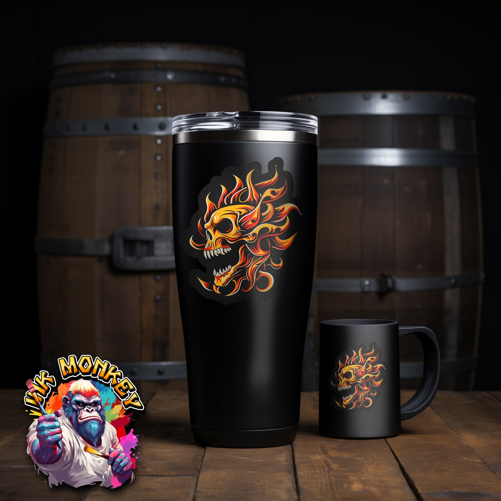 Flame Skull - Decal